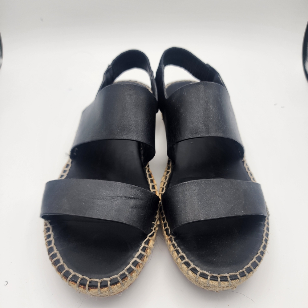 Cole Haan Black Espadrille Shoes Minimalist Design 9.5